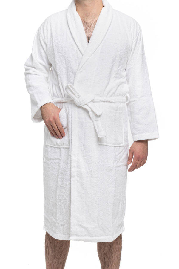 Minerva | 100% Paxta Ayollar/Erkaklar Unisex Xalat - 4