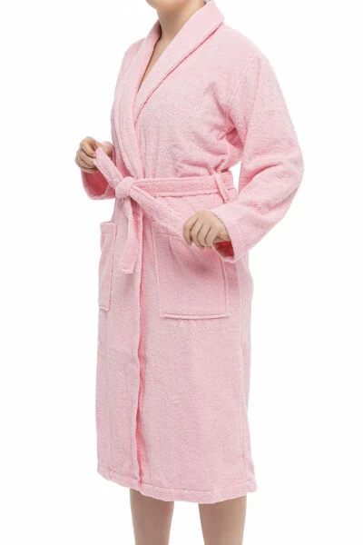 Minerva | 3XL Plus Size 100% Cotton Women's/Men's Unisex Bathrobe - 2