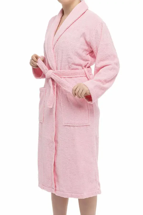 Minerva | 3XL Plus Size 100% Cotton Women's/Men's Unisex Bathrobe - 2