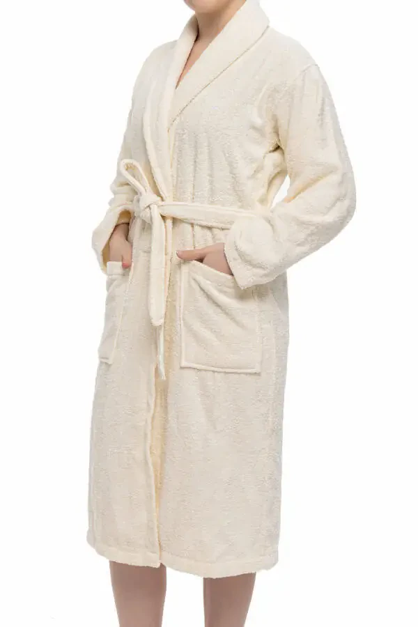 Minerva | 3XL Plus Size 100% Cotton Women's/Men's Unisex Bathrobe - 2