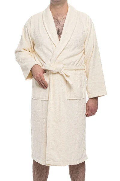 Minerva | 3XL Plus Size 100% Cotton Women's/Men's Unisex Bathrobe - 4