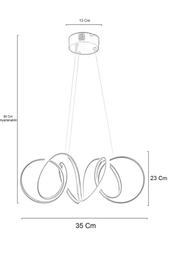 Minerva Antique Modern Pendant Single Color White Light Living Room Kitchen Room Hall LED Chandelier - Antique01 - 4