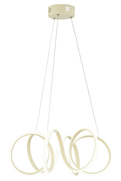 Minerva beyaz Modern Sarkıt Beyaz Işık Salon Mutfak Oda Hol Ledli Avize-Krem - 6