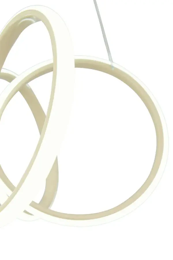 Minerva beyaz Modern Sarkıt Beyaz Işık Salon Mutfak Oda Hol Ledli Avize-Krem - 5