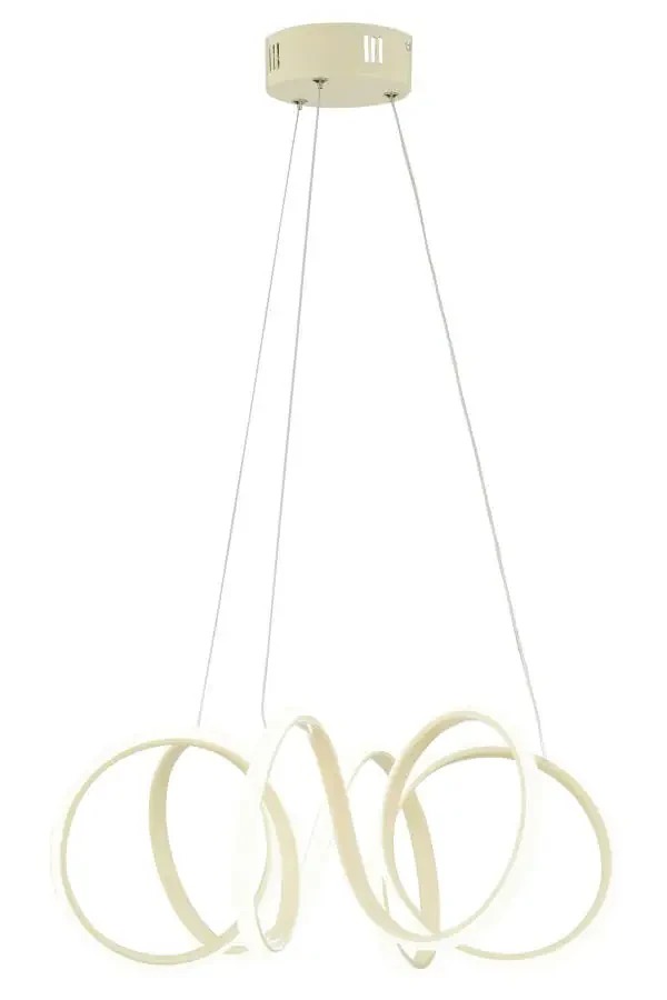 Minerva beyaz Modern Sarkıt Beyaz Işık Salon Mutfak Oda Hol Ledli Avize-Krem - 6