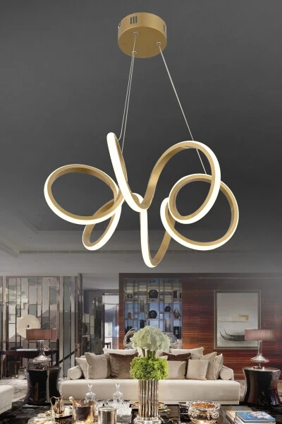 Minerva Vintage Modern Pendant Daylight Light Living Room Kitchen Room Hall LED Chandelier - DEKORLUNA
