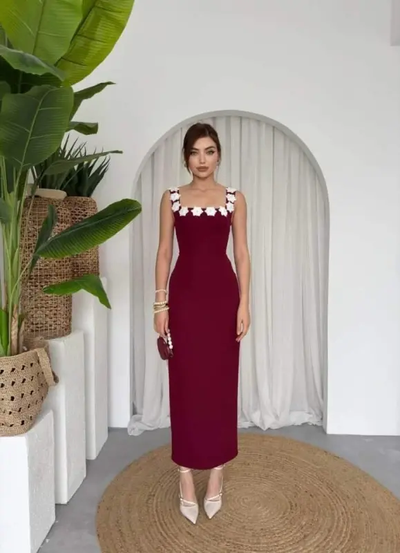 Ming Floral Detailed Dress - 6