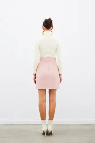Mini Boy Tüvit Etek - Pembe - PEMBE - 8