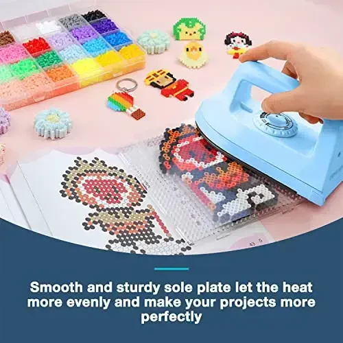 Mini Crafts Iron Handy Heat Press Machine Kit Portativ, issiqlik o'tkazish uchun PVX eshik oldi gilami, DIY futbolka poyabzal sumkasi vinil loyihalari uchun zaryadlash bazasi aksessuarlari - 6