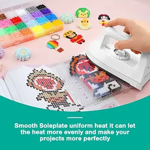 Mini Crafts Iron Handy Heat Press Machine Kit Portativ PVC Doormat bilan issiqlik o'tkazish uchun, DIY futbolka poyafzal sumkasi vinil loyihalari uchun zaryadlash bazasi aksessuarlari - 4