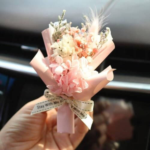 Mini Dried Flowers Bouquet for Car Air Vent Clips, Car Air Outlet Perfume Decoration, Car Air Fresheners Interior Accessories Car Decoration - 1