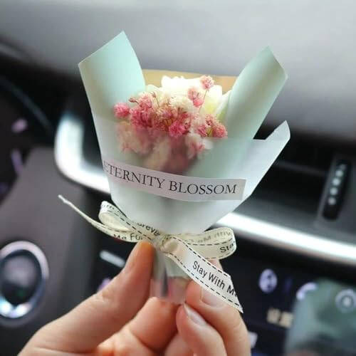 Mini Dried Flowers Bouquet for Car Air Vent Clips, Car Air Outlet Perfume Decoration, Car Air Fresheners Interior Accessories Car Decoration - 5