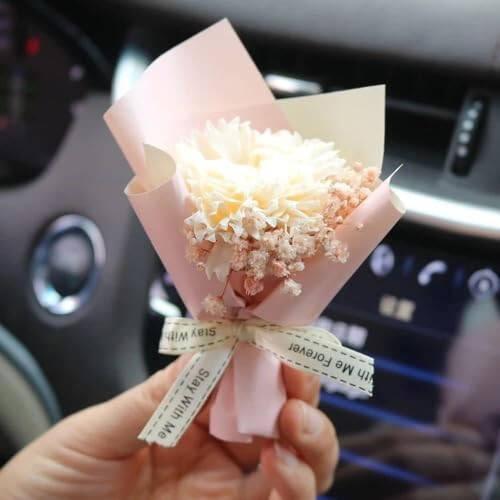 Mini Dried Flowers Bouquet for Car Air Vent Clips, Car Air Outlet Perfume Decoration, Car Air Fresheners Interior Accessories Car Decoration - 6