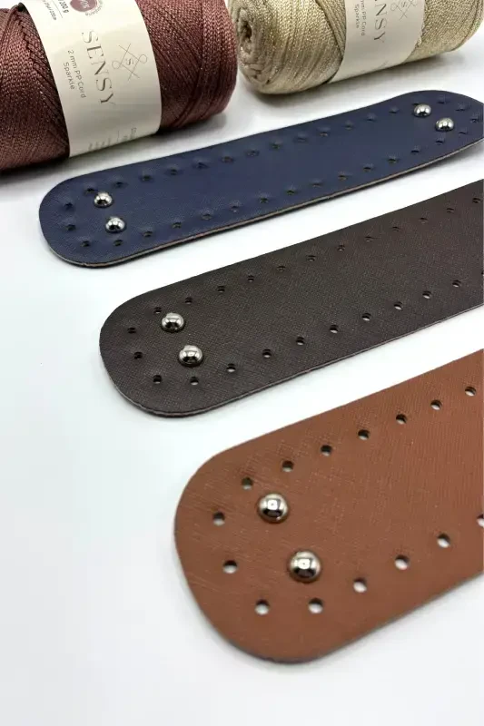 Mini Faux Leather Bag Bottom 6.5cmx25Cm - 6