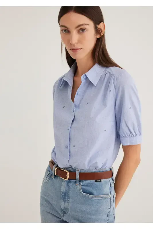 Mini Floral Print Shirt Slim Fit 121 - MAVI