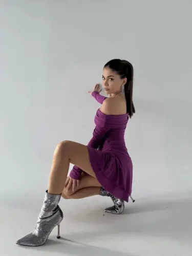 Mini Frfırlı Ko'ylak - Pushti - 3