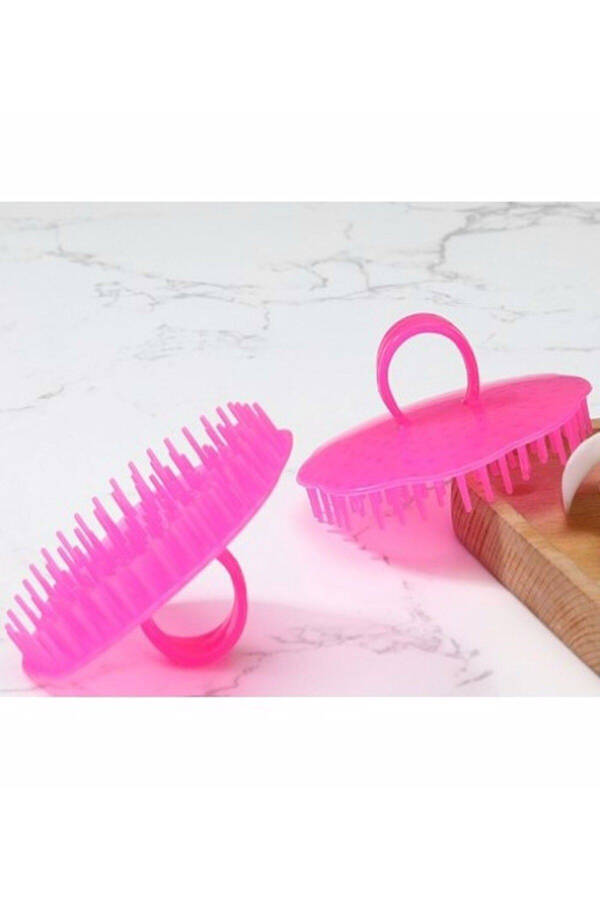 Mini Hair Brush, Practical Hair Massage Brush, Scalp Massage Brush and Mini Hair Washing Attachment - 2