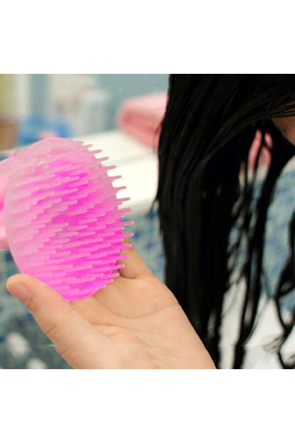 Mini Hair Brush, Practical Hair Massage Brush, Scalp Massage Brush and Mini Hair Washing Attachment - 3