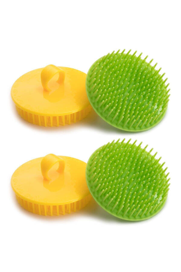 Mini Hair Brush, Practical Hair Massage Brush, Scalp Massage Brush and Mini Hair Washing Attachment - 6