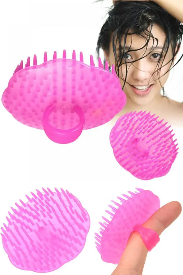 Mini Hair Brush, Practical Hair Massage Brush, Scalp Massage Brush and Mini Hair Washing Attachment - 1