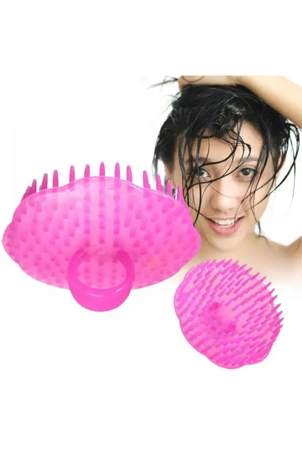 Mini Hair Brush, Practical Hair Massage Brush, Scalp Massage Brush and Mini Hair Washing Attachment - 2