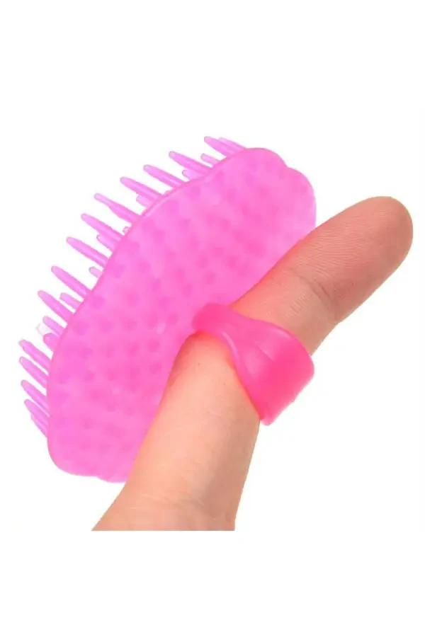 Mini Hair Brush, Practical Hair Massage Brush, Scalp Massage Brush and Mini Hair Washing Attachment - 4