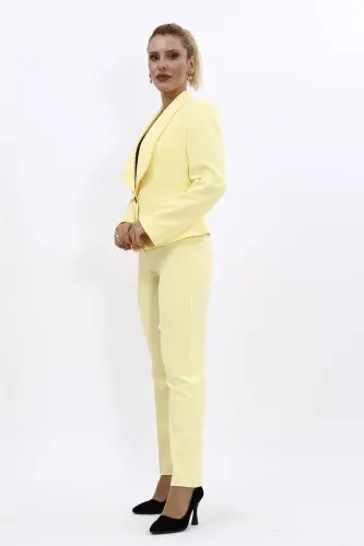 Мини Юбка & Брюки-дудочки Костюм - желтый - Желтый - ÖNDER ÖZSOY (1)