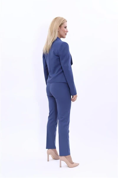 Mini Ko'yla va Keng Oyoqli Shim Set - Indigo - 9