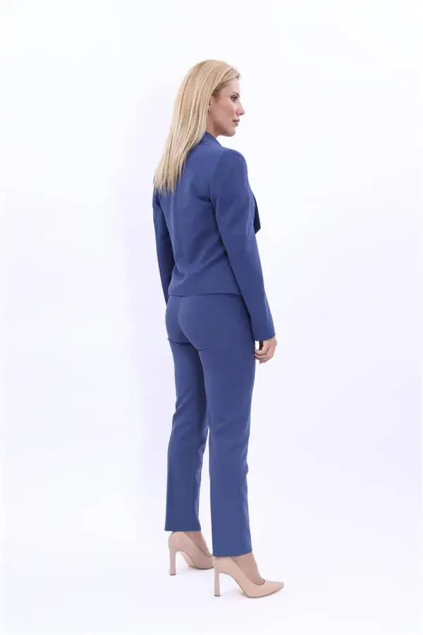 Mini Ko'yla va Keng Oyoqli Shim Set - Indigo - 9