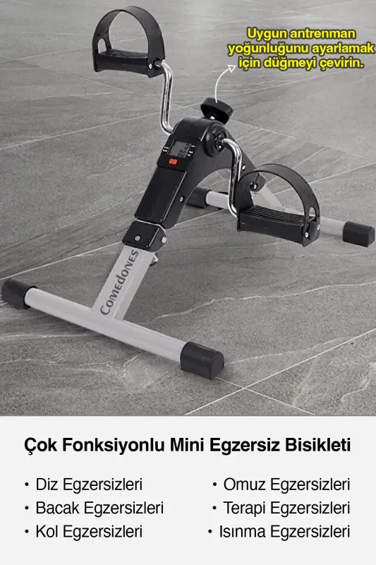 Mini mashq velosipedi raqamli displeyli - 5