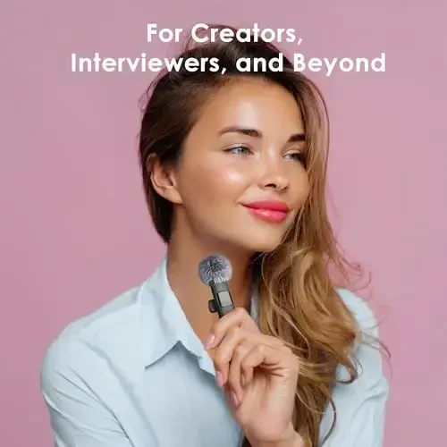 Mini Mic Pro (Latest Model - Wireless Microphone for iPhone, iPad, Android, Lavalier Microphone for Video Recording - iPhone Mic Crystal Clear Recording with USB-C (with Charging Case) - 6