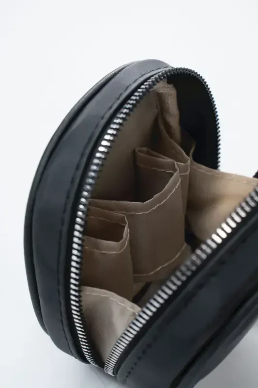 Мини-органайзер для сумки, мини-косметичка - черная, мини-косметичка - черная - 5