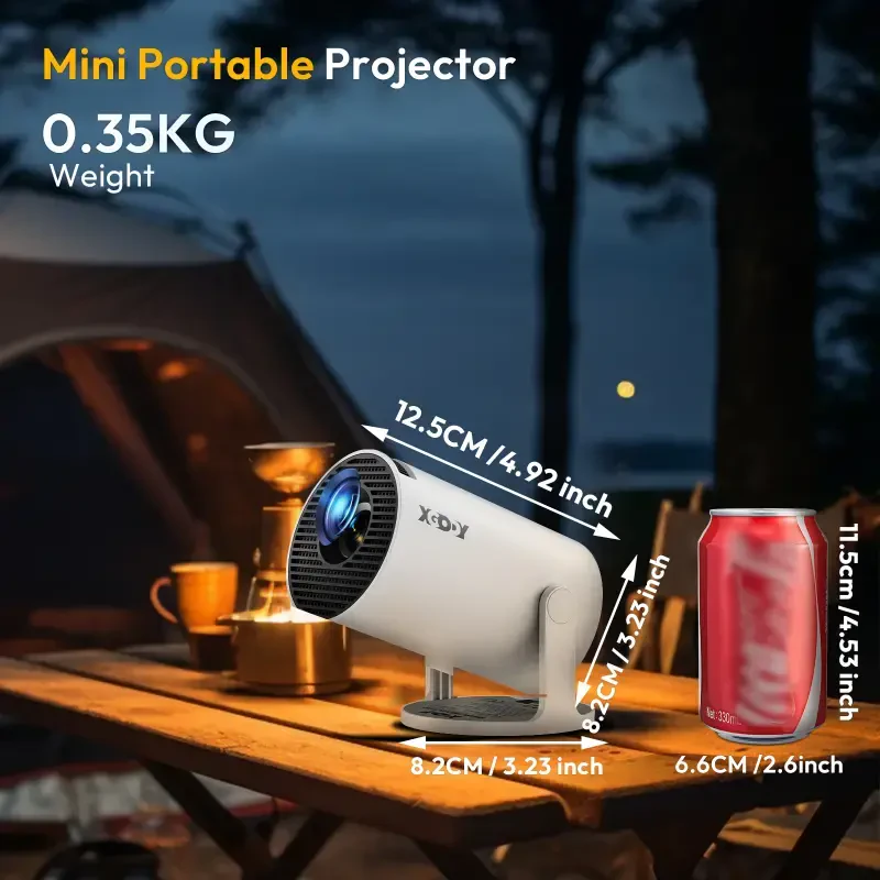 Мини-проектор Xgody Smart Mini Portable Projector с собственной матрицей 1080p, Android 11.05G, поддержкой Wifi и Bluetooth. Уличный проектор для домашнего кинотеатра. - 7