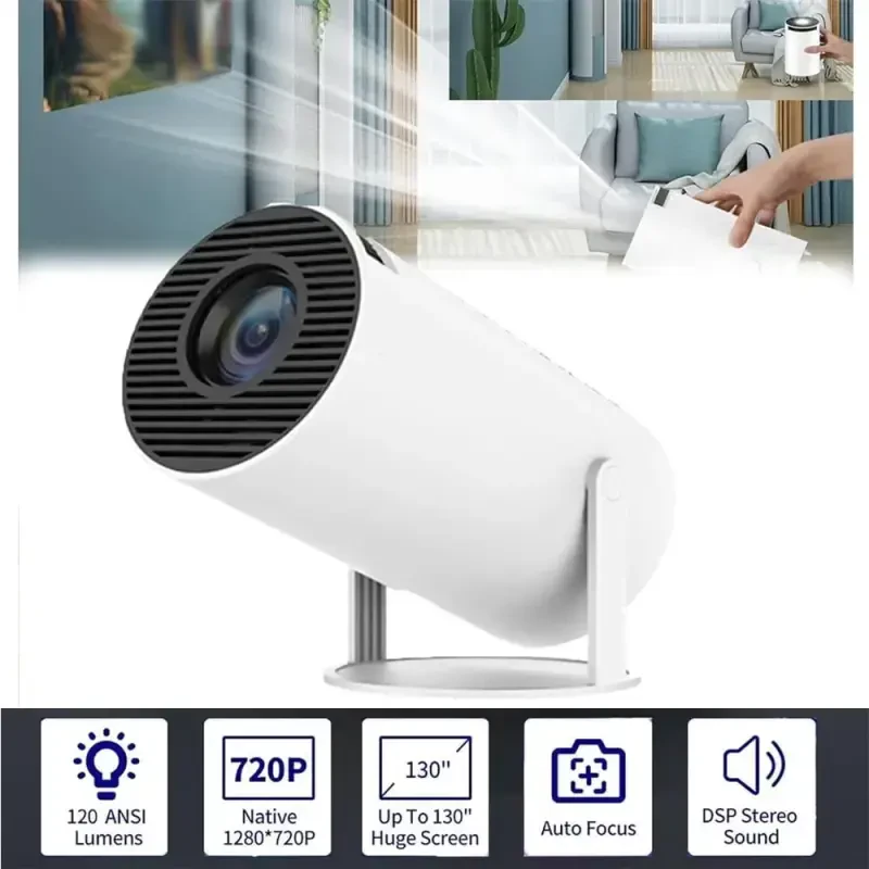 Mini Projector with Android 11, Portable Projector 4K 1080P Full HD Support, Smart Projector WiFi6 BT5.0 Auto Horizontal Correction, 180°Rotatable Outdoor Projector for Phone/TV Stick/Laptop - 11