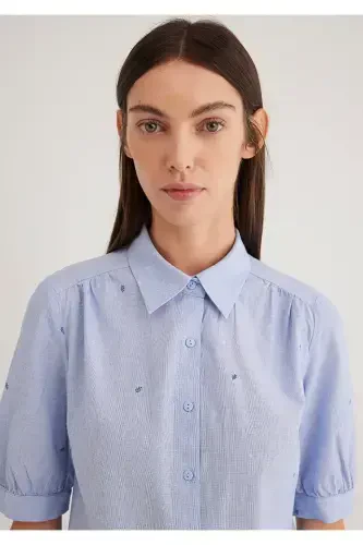 Мини-рубашка с цветочным принтом Slim Fit / Узкий крой 121 - 5