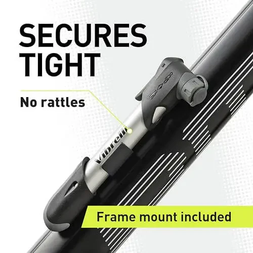 Mini Velosiped Nasosi - Presta & Schrader Velosiped Nasosi - 120 PSI Shinalar Uchun Nasos Yo'l & MTB - Klapanni O'zgartirish Talab Qilinmaydi - 3