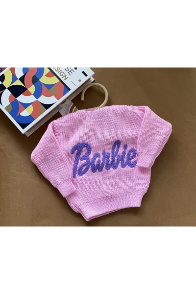 MINIBONCLUB OVERSIZE BABY GIRL AND CHILD SWEATER-PINK - 2