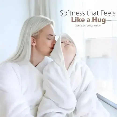 MINIBOO Premium Ultra-Soft Viscose Made from Bamboo Baby Hooded Towel with Unique Design – Hypoallergenic, Organic Baby Towels for Infants and Toddlers – Perfect as Baby Gifts - 6