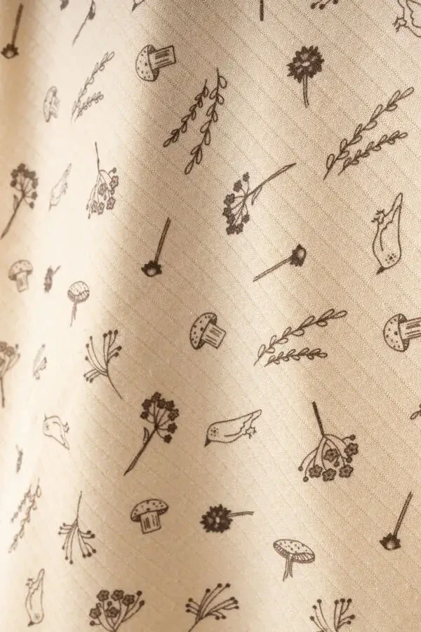 Minik Gullar tabiiy paxtadan 80x90 sm bir qavatli Bez - 2