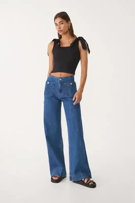 Cepli minimal jean - STRADIVARIUS