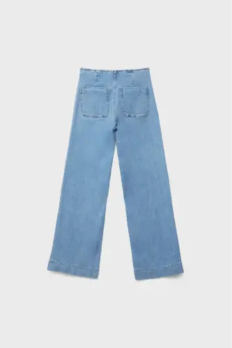 D77 minimal cepli jean - Açik mavi Denim - 8