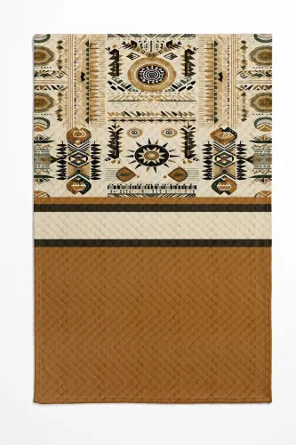 Minimal Desenli Baskılı Tek Kişilik ve Çocuk Pike Takımı-Desen - 3