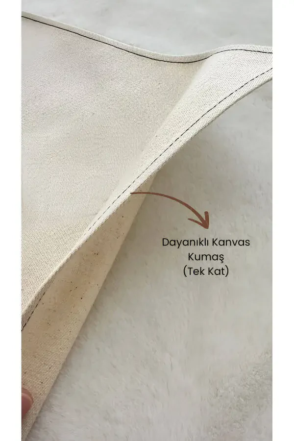 Minimal Ka'ba naqshli zig'ir namoz gilami, namoz gilami, mehr-u-siyohga sovg'a sumkasi gilami. - 3