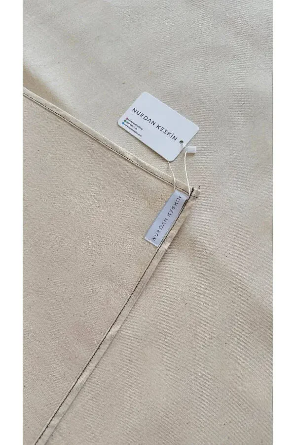 Minimal Ka'ba naqshli zig'ir namoz gilami, namoz gilami, mehr-u-siyohga sovg'a sumkasi gilami. - 7