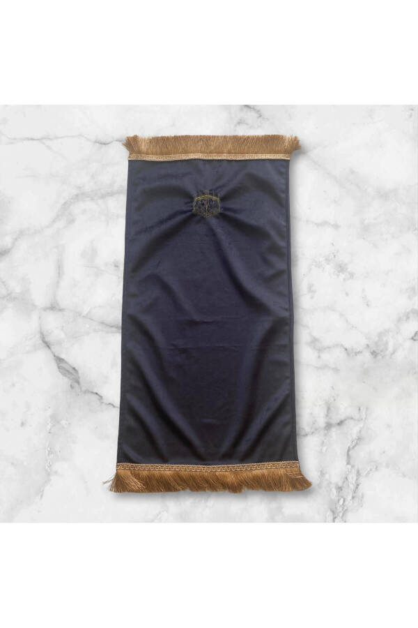 Minimal Patterned Kaaba Kids Prayer Mat - 1