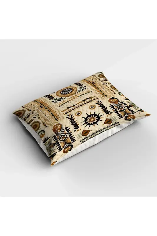 Minimal Patterned Printed Single and Children's Pique Set - Pattern - 2