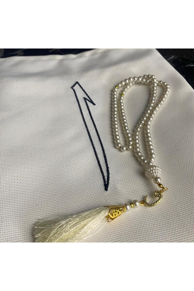 Minimalist Keten Seccade, Çeyizlik Seccade - MIRACLE GIFTS (1)