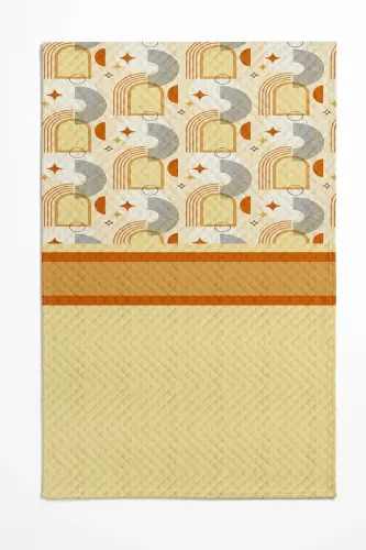 Minimalist Patterned Printed Single and Children's Pique Set-Pattern - 3