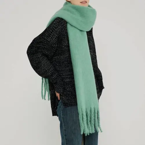 MININAI Women CasModazoneere Feel Scarf, Soft Warm Winter Scarf for Cold Weather, Christmas Blanket Scarves PasModazoneina Shawl Wrap - MININAI (1)