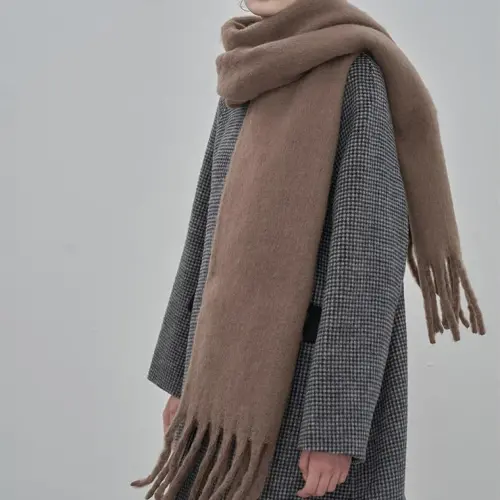 MININAI Women CasModazoneere Feel Scarf, Soft Warm Winter Scarf for Cold Weather, Christmas Blanket Scarves PasModazoneina Shawl Wrap - 3